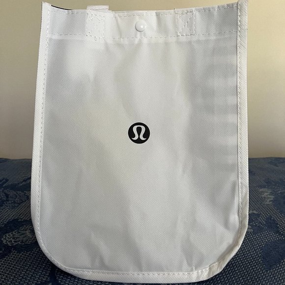 Lululemon white & black small reusable tote bag - Picture 1 of 6